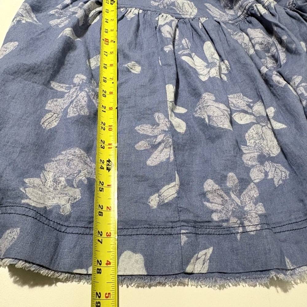 We The Free Blue Floral Tunic with White Print - Picture 9 of 14